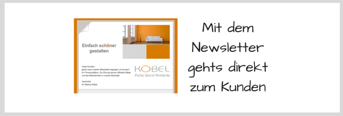 Newsletter Malerfachbetrieb Köbel